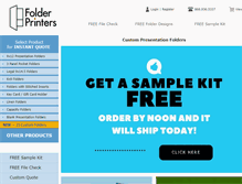 Tablet Screenshot of folderprinters.com