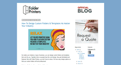 Desktop Screenshot of blog.folderprinters.com
