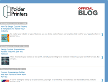 Tablet Screenshot of blog.folderprinters.com